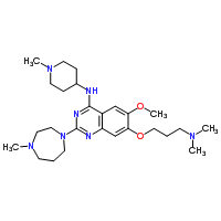 7-[3-(dimethylamino)propoxy]-6-methoxy-2-(4-methyl-1,4-diazepan-1-yl)-n-(1-methylpiperidin-4-yl)quinazolin-4-amine